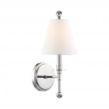  RIV-382-PN - Riverdale 1 Light Polished Nickel Sconce