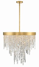  WIN-216-GA-CL-MWP - Winfield 6 Light Antique Gold Chandelier