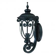  2101BK - Naples Collection Wall-Mount 1-Light Outdoor Matte Black Light Fixture