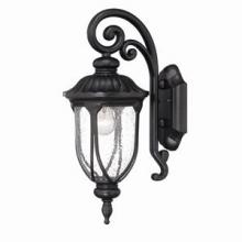  2202BK - Laurens Collection Wall-Mount 1-Light Outdoor Matte Black Light Fixture