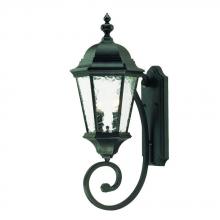  5511BK - Telfair Collection Wall-Mount 2-Light Outdoor Matte Black Light Fixture