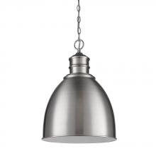  IN11170SN - Colby Indoor 1-Light Pendant W/Metal Shade In Satin Nickel