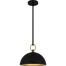 Quoizel CEO1812MBK - Cleo 1-Light Matte Black Pendant