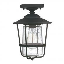  9607BK - 1 Light Outdoor Flush Mount