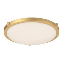  501122BG-LED-5CCT - Floyd 17-in Brushed Gold LED Flush Mount