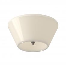  FM45710-BN/GO - Holt 10-in Brushed Nickel/Glossy Opal Glass LED Flush Mount