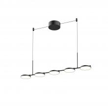 Kuzco Lighting Inc LP72237-BK-UNV - Novel 37-in Black LED Linear Pendant