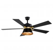  F0126 - Scottsdale 52-in Ceiling Fan Black and Gold