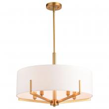  H0273 - Surrey 22-in. 5 Light Chandelier Natural Brass