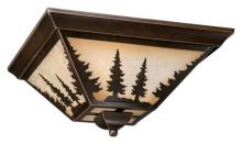 Vaxcel International CC55514BBZ - Yosemite 14-in Tree Flush Mount Ceiling Light Burnished Bronze