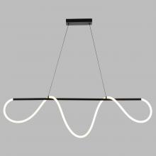  H0303 - Bowman 57.5-in. W LED Linear Chandelier Matte Black