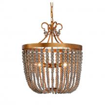  H7126-2AG - Darcia small chandelier in Antique Gold