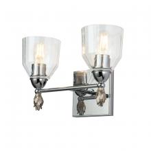  BB1000PC-2-F1S - Felice 2 Light Vanity Light In Silver