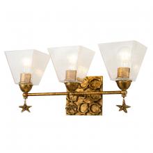  BB1002G-3 - Star 3 Light Bath Vanity In Gold