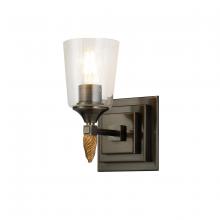  BB1022DB-1-F2G - Vetiver 1 Light Dark Bronze With Gold Accent