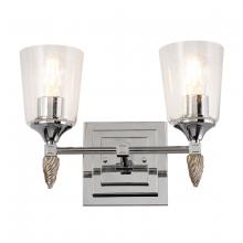  BB1022PC-2-F2S - Vetiver 2 Light Chrome Vanity Light