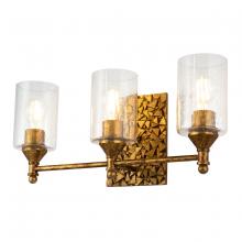  BB1158G-3 - Mosaic 3-Light Vanity Light In Antique Gold