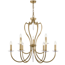  EL/PM9AB - Pimlico 9lt Chandelier Aged Brass