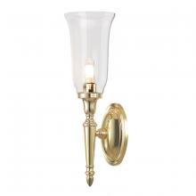  BB-DRYDEN2-PB - Dryden 1 Light Bath Light in Polished Brass