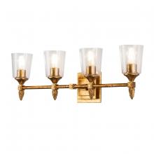  BB1022G-4-F2G - Vetiver 4 Light Bath Bar in Gold