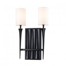  SC10506BLK-2 - Crest 2 Light Black Sconce