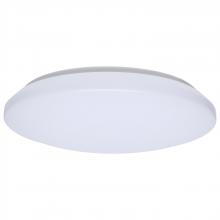  62/1861 - 14 Inch LED Cloud Fixture; 17 Watts; 27K/30K/35K/40K/50K CCT Selectable; White Finish; Round Shape;