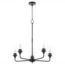  6313-5-59 - Raymond 5 Light Chandelier, Matte Black