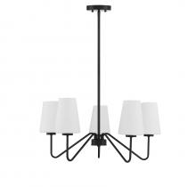  M10060MBK - 5-Light Chandelier in Matte Black