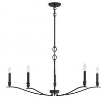  M10086MBK - 5-Light Chandelier in Matte Black