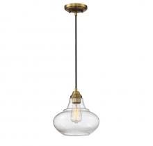  M70080NB - 1-Light Mini Pendant in Natural Brass