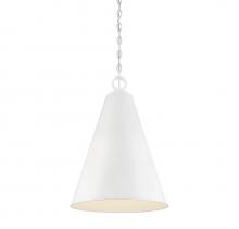  M70112WH - 1-Light Pendant in White