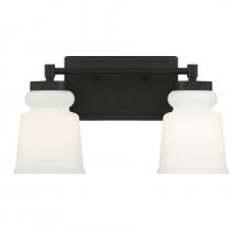  M80057MBK - 2-Light Bathroom Vanity Light in Matte Black