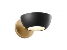  M90113MBKNB - 1-Light Wall Sconce in Matte Black and Natural Brass