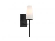  M90115MBK - 1-Light Wall Sconce in Matte Black