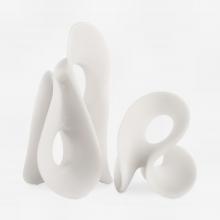  18194 - Uttermost Silent Wave White Sculptures Set/2