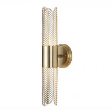  22587 - Uttermost Cret 2 Light LED Brass Sconce