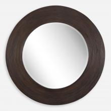 Uttermost 08178 - Uttermost Dutton Dark Walnut Round Mirror