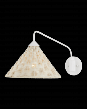  5000-0219 - Basket White Swing-Arm Wall Sconce