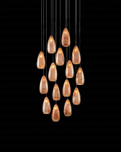  9000-0905 - Rame 15-Light Round Multi-Drop Pendant