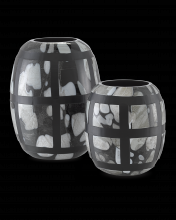  1200-0377 - Schiappa Glass Vases Set of 2