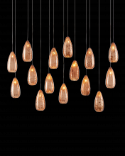  9000-0906 - Rame 15-Light Linear Multi-Drop Pendant