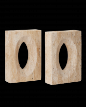  1200-0774 - Demi Travertine Set of 2 Booke