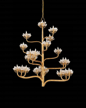  9000-0157 - Agave Americana Gold Chandelier